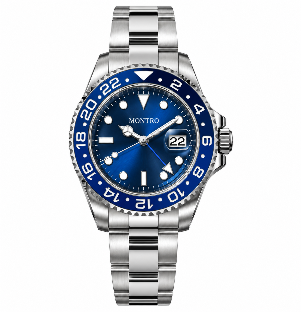 montro blue watch men