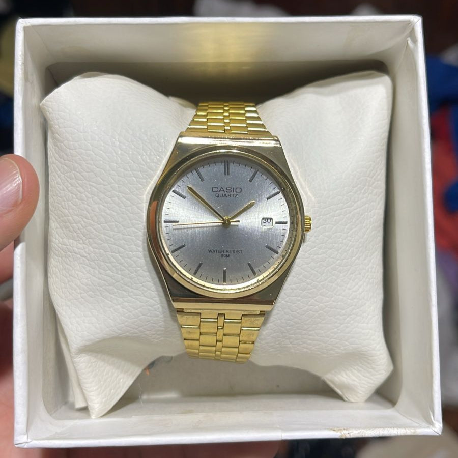 Casio Quartz Gold/White Dial Men