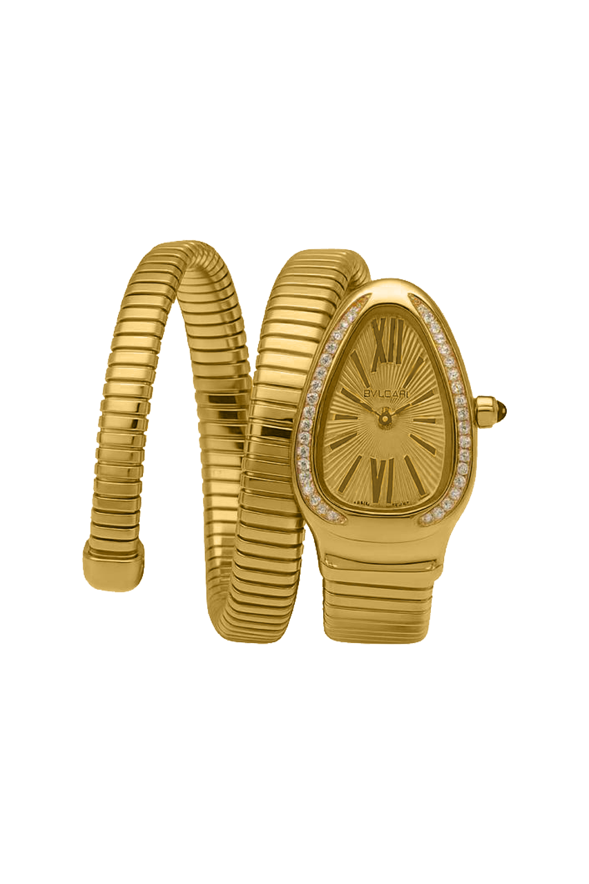 BVLGARI Gold White dial Women