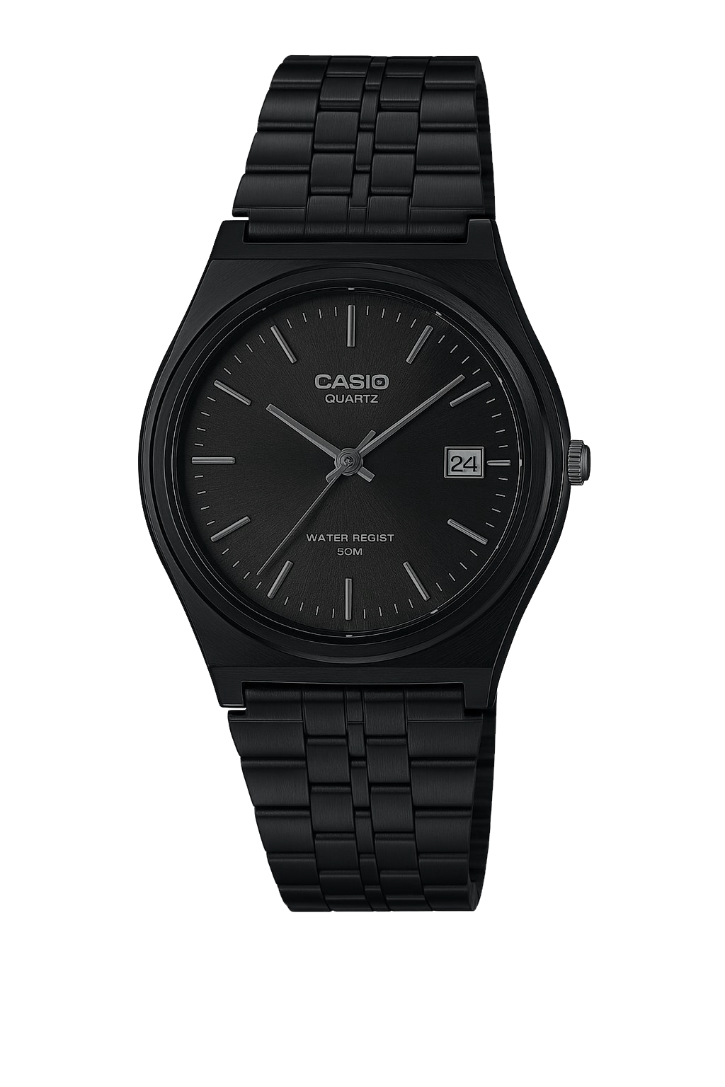 Casio Black Quartz Circle Men