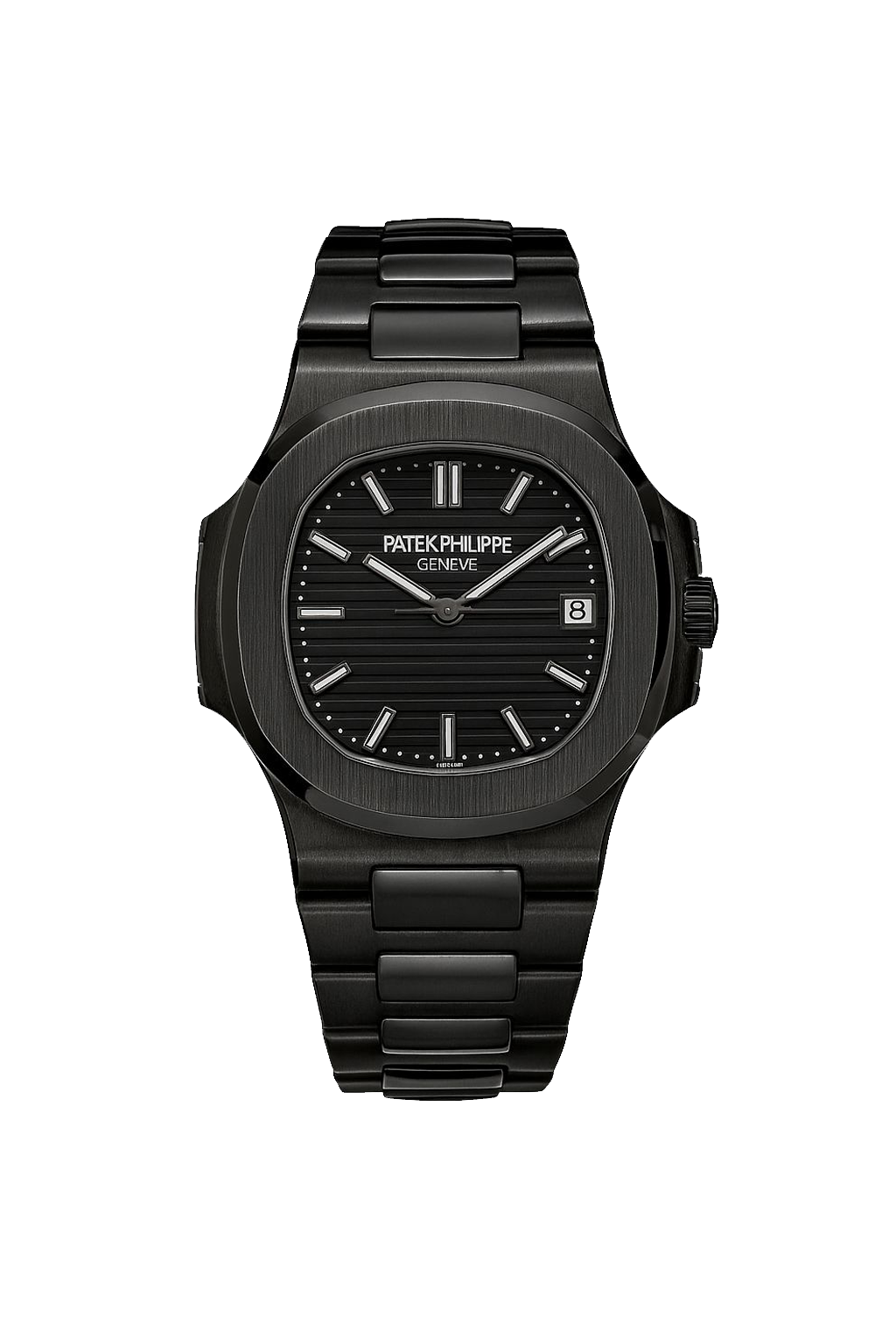 Patek Philippe Geneve Nautilus All Black Dial Men