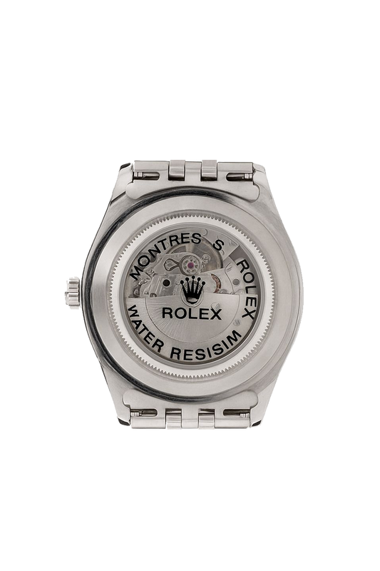 Rolex Blue Oyster datejust Glass Back Men