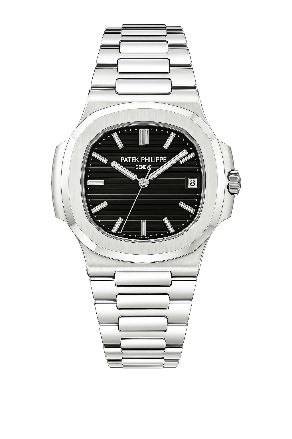 Patek Philippe Geneve Nautilus Black Dial Men