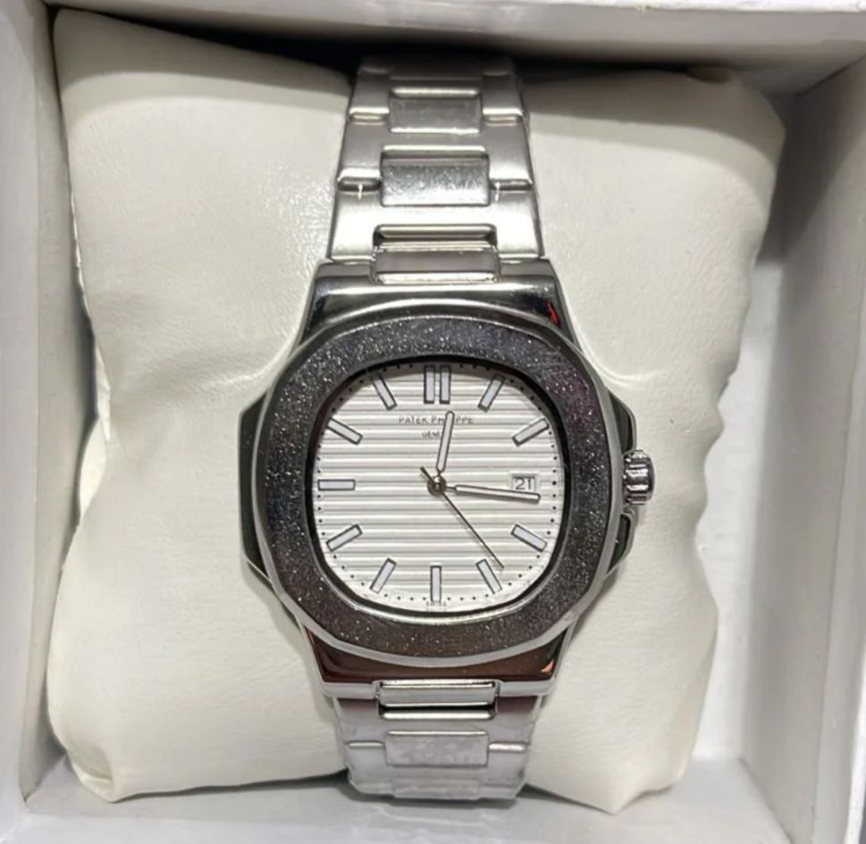 Patek Philippe Geneve Nautilus White Dial Men
