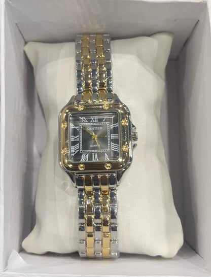 Cartier Quartz Black/Gold Women