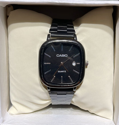 Casio Black Quartz Square Men