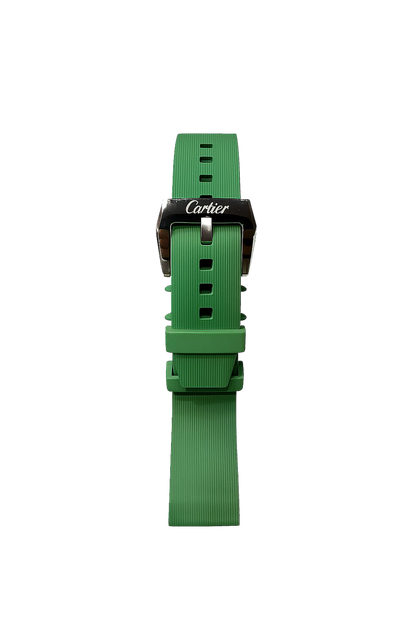 CARTIER Santos Green Rubber Band Men