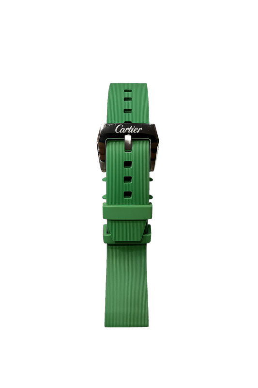 CARTIER Santos Green Rubber Band Men
