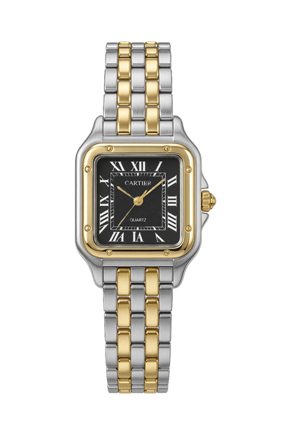 Cartier Quartz Black/Gold Women
