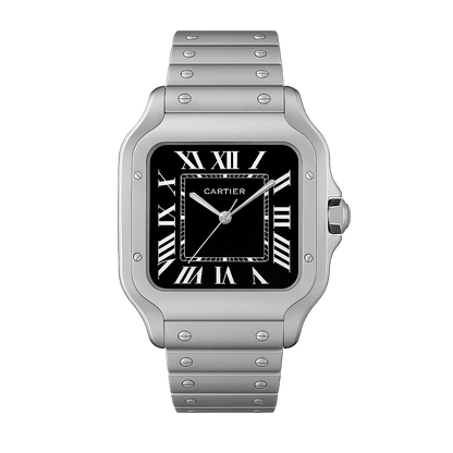 Cartier Santos Black Dial Men