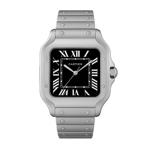 Cartier Santos Black Dial Men