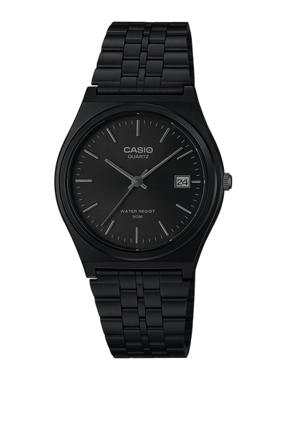 Casio Black Quartz Circle Men