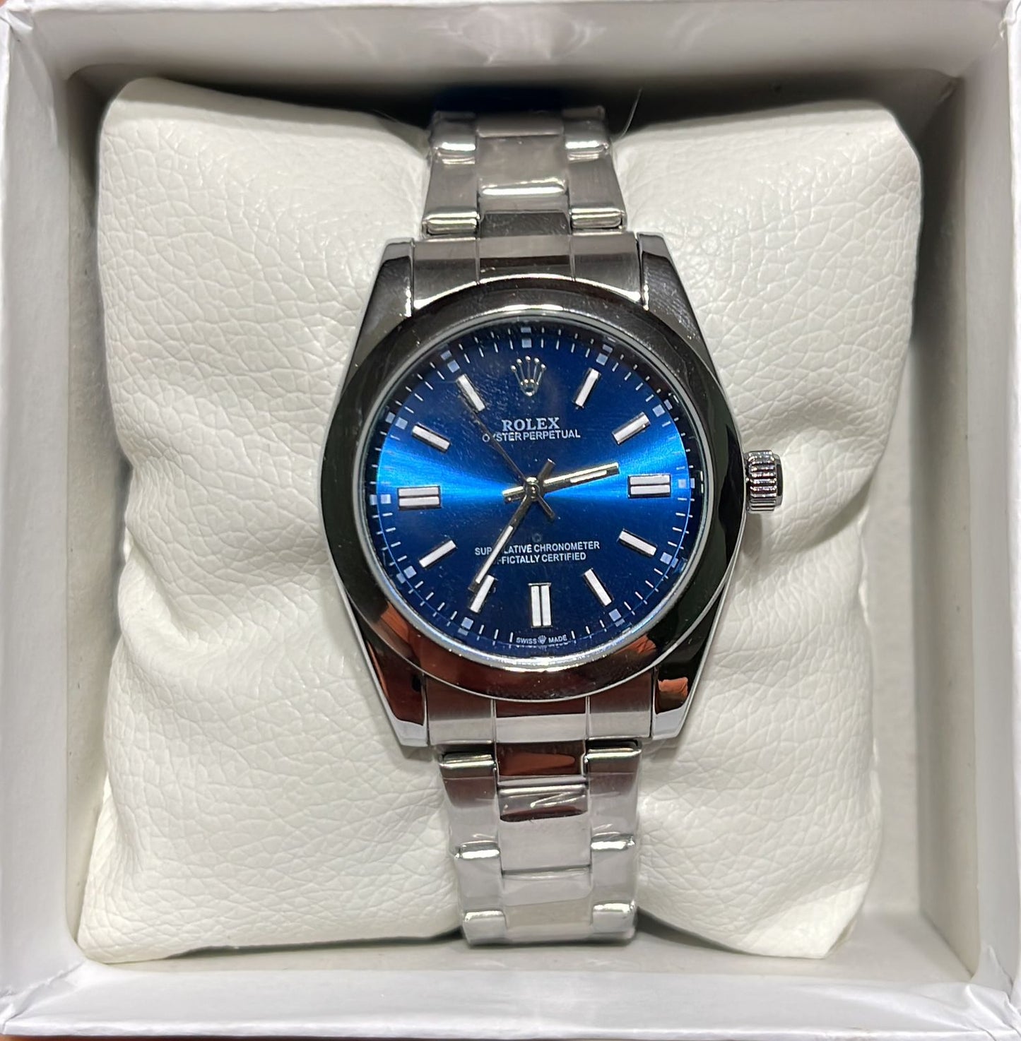 Rolex Oyster Blue Dial Men