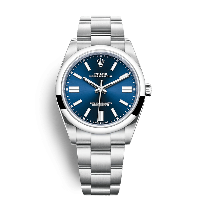 Rolex Oyster Blue Dial Men