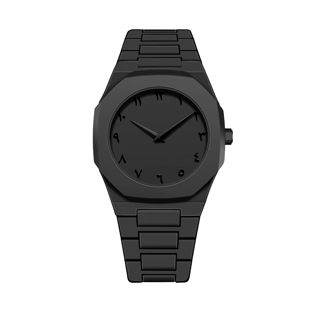 Carbon Arabic Black Dial men