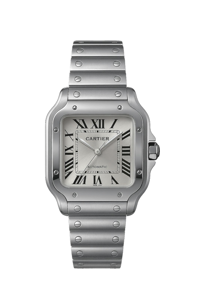 Cartier Santos Silver Dial Men