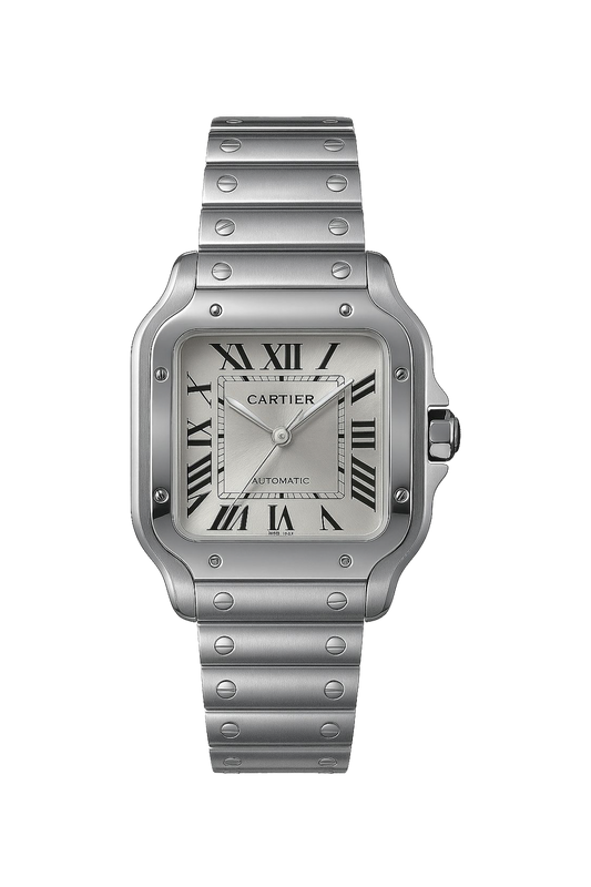 Cartier Santos Silver Dial Men