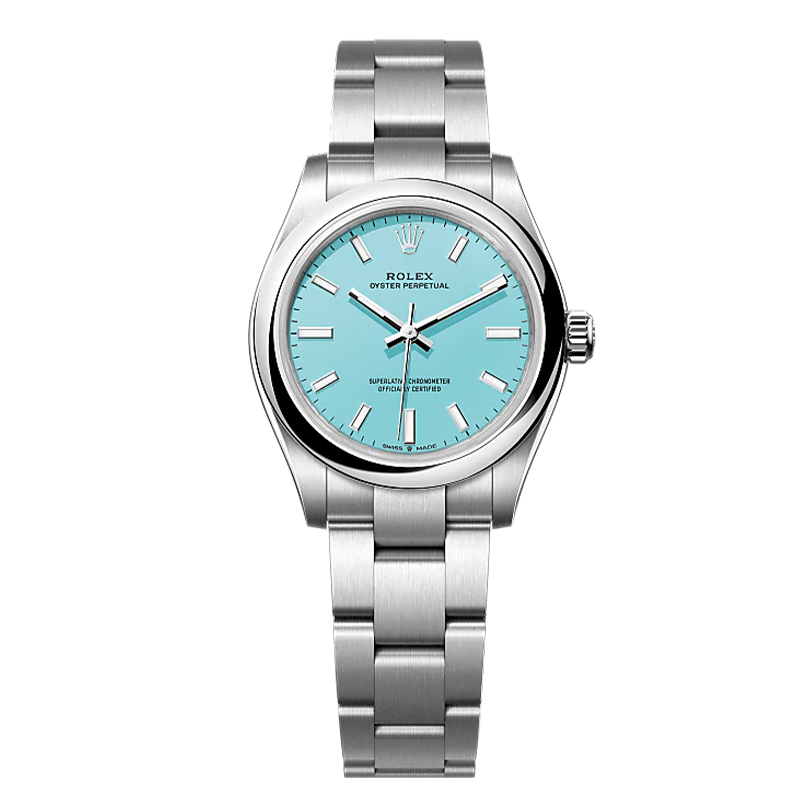 Rolex Perpetual Oyster Light Blue Dial Men