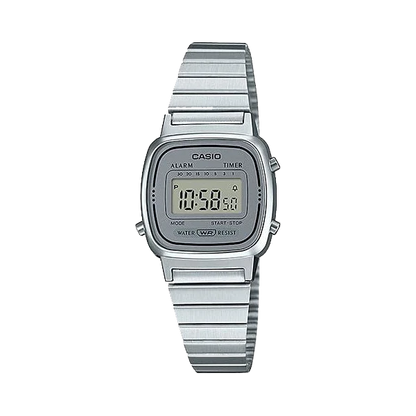 Casio Digital All Silver For Women