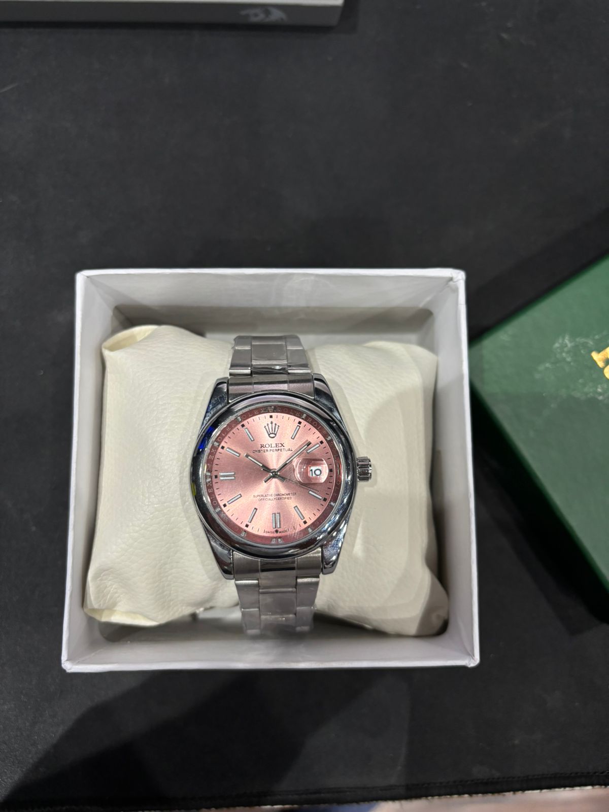 Rolex Oyster Pink Dial Men