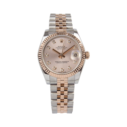 Rolex Oyster Perpetual Datejust Rose Gold Women
