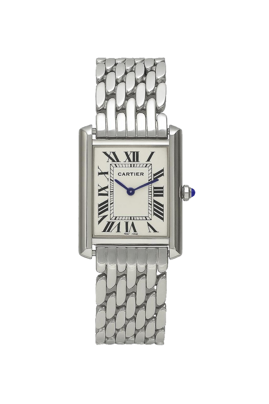 Cartier Tank All Silver Men